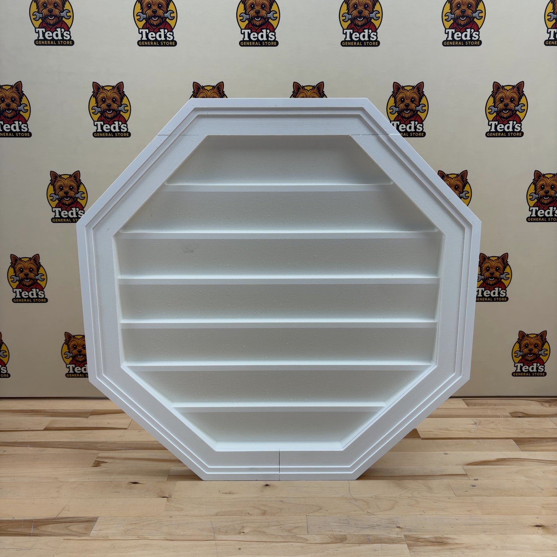 Octagonal Surface Mount PVC Gable Vent 24x24