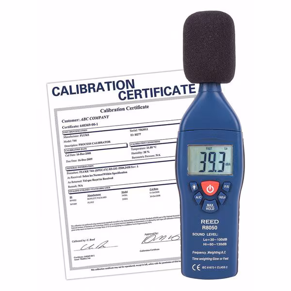 Sound Level Meter w/NIST