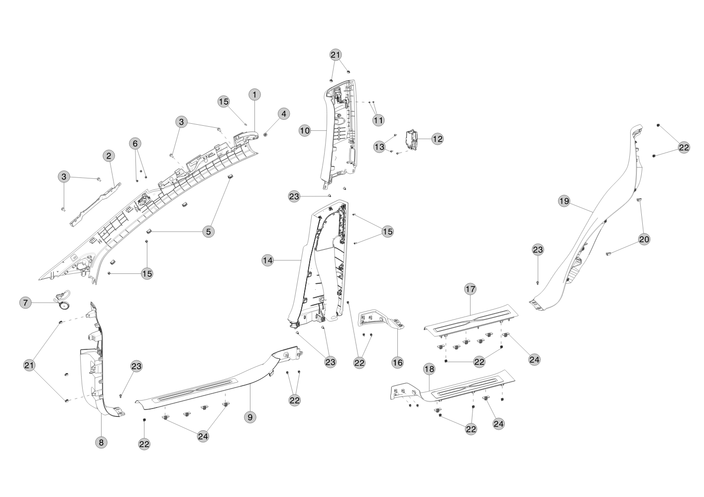 OEM ASSEMBLY BPLR UPPER RIGHT HAND ALCAN FOG Model X 1035954-03-H